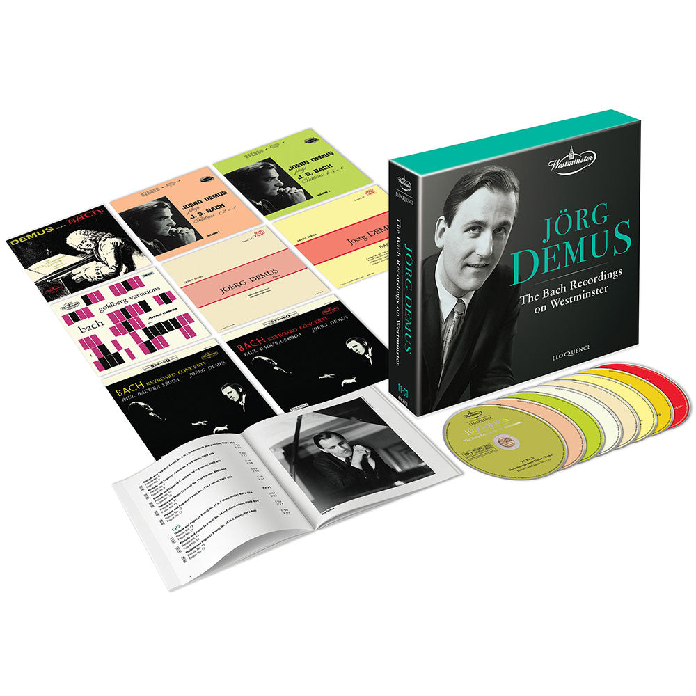 Jörg Demus - The Bach Recordings on Westminster Exploded Packshot